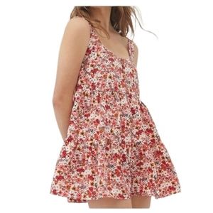 Urban Outfitters women’s small floral Cindy tiered romper dress NWT never worn
